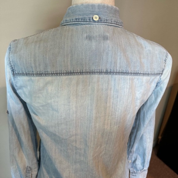 J.Crew Chambray Button Down Collared Shirt - Picture 4 of 6